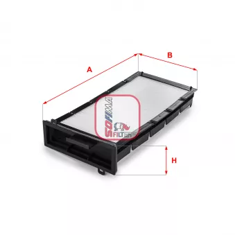 Filtre, air de l'habitacle SOFIMA OEM 6447HT