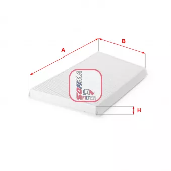 Filtre, air de l'habitacle SOFIMA OEM A2038300118