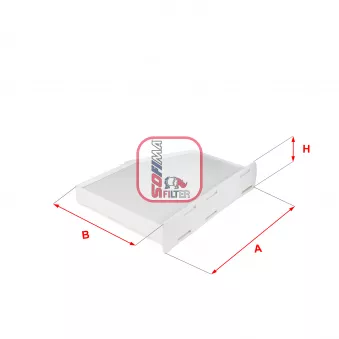 Filtre, air de l'habitacle SOFIMA OEM 1K0819644B