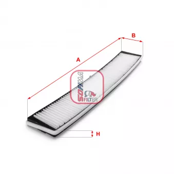 Filtre, air de l'habitacle SOFIMA OEM 64319216591
