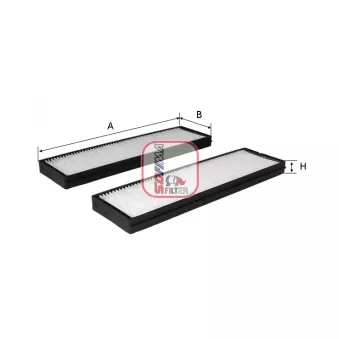 Filtre, air de l'habitacle SOFIMA OEM 971331J000