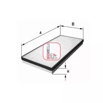 Filtre, air de l'habitacle SOFIMA OEM EC95947238