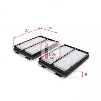 Filtre, air de l'habitacle SOFIMA OEM 64319216589