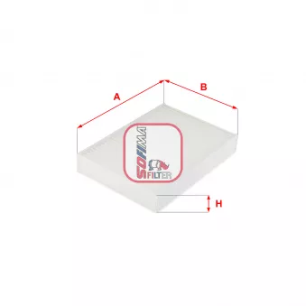 Filtre, air de l'habitacle SOFIMA OEM A0008351500