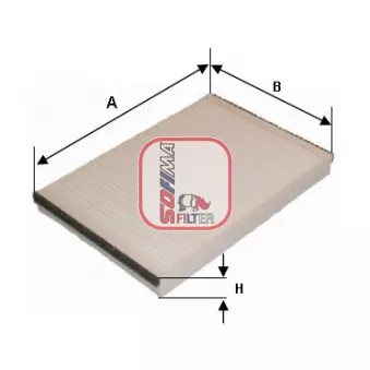 Filtre, air de l'habitacle SOFIMA OEM A0018359247