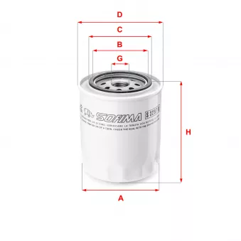 Filtre à huile SOFIMA OEM ERR1168