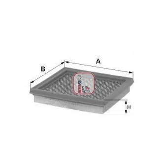 Filtre à air SOFIMA OEM 1654600QAM