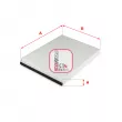 SOFIMA S 3324 C - Filtre, air de l'habitacle