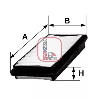 Filtre à air SOFIMA OEM 1378054G00