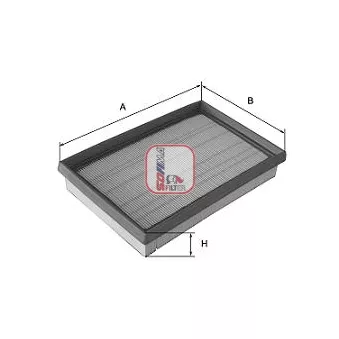 Filtre à air SOFIMA S 3375 A pour RENAULT TRUCKS KERAX 2.0 16V Hi-Flex - 140cv