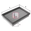 SOFIMA S 3464 A - Filtre à air