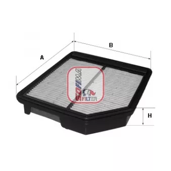 Filtre à air SOFIMA OEM 17220RSHE00