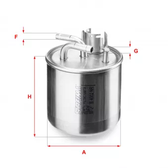 Filtre à carburant SOFIMA OEM 057127435E