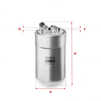 Filtre à carburant SOFIMA S 4099 NR pour OPEL CORSA 1.7 CDTI - 130cv