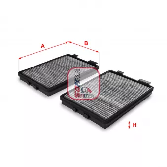 Filtre, air de l'habitacle SOFIMA OEM 64312207985