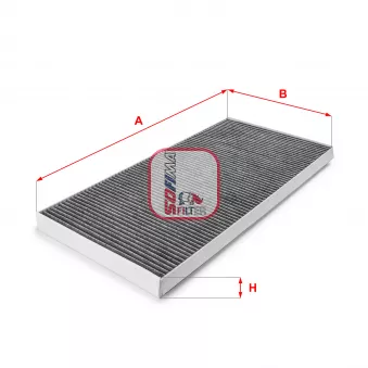 Filtre, air de l'habitacle SOFIMA OEM 64319218706