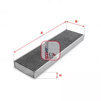 Filtre, air de l'habitacle SOFIMA OEM 64319127516