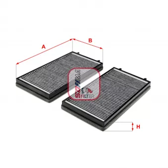 Filtre, air de l'habitacle SOFIMA OEM 64119272643