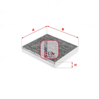 Filtre, air de l'habitacle SOFIMA OEM 1780087820000