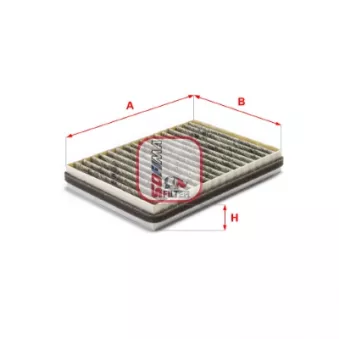 Filtre, air de l'habitacle SOFIMA OEM 64106907746