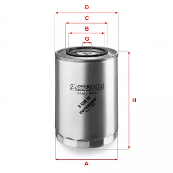 SOFIMA S 4343 NR - Filtre à carburant