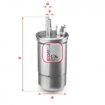 Filtre à carburant SOFIMA OEM 1s719155ad