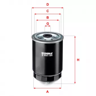 Filtre à carburant SOFIMA OEM 8683212
