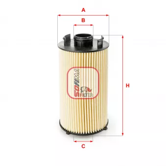Filtre à huile SOFIMA S 5051 PE pour CLAAS AXION 940 - 375cv