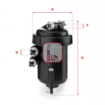 Boîtier, filtre à carburant SOFIMA OEM FT39309