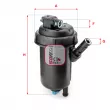 Boîtier, filtre de carburant SOFIMA [S 5139 GC]