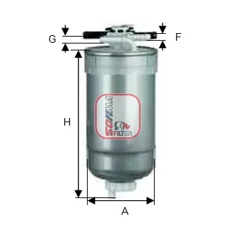 Filtre à carburant SOFIMA S 5427 GC pour VOLKSWAGEN GOLF 1.9 TDI 4motion - 130cv