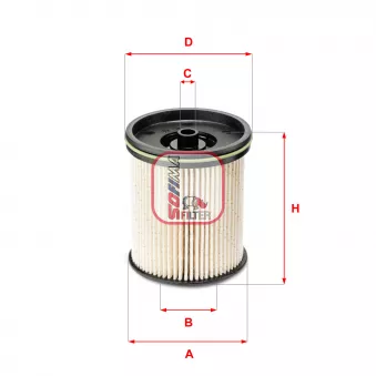 Filtre à carburant SOFIMA S 6122 NE pour MERCEDES-BENZ SK 1.6 CDTi - 110cv