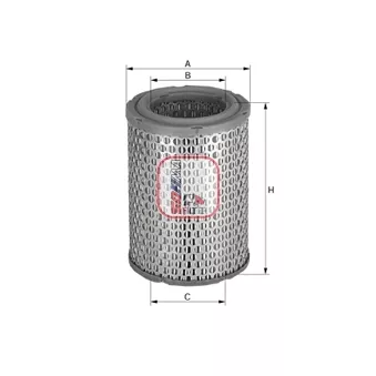 Filtre à air SOFIMA S 7813 A pour CLAAS ARION 620 - 150cv