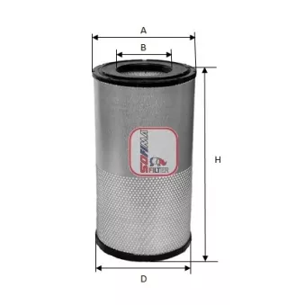 Filtre à air SOFIMA OEM 1514146
