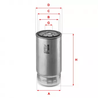 Filtre à carburant SOFIMA OEM 13327786647