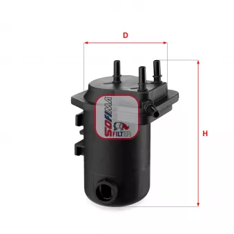 Filtre à carburant SOFIMA OEM 1640100qab