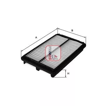 Filtre à air SOFIMA OEM 17801110908T