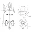 Ressort pneumatique, suspension pneumatique arrière gauche FEBI BILSTEIN [101722]