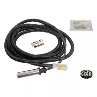 Capteur, vitesse de roue arrière gauche FEBI BILSTEIN 104522 pour MERCEDES-BENZ AXOR 2 12,250 - 250cv