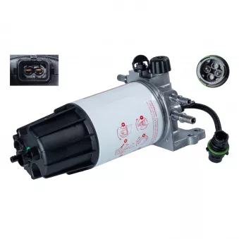 Boîtier, filtre de carburant FEBI BILSTEIN 109160 pour VOLVO FL II FL 240-16 - 240cv
