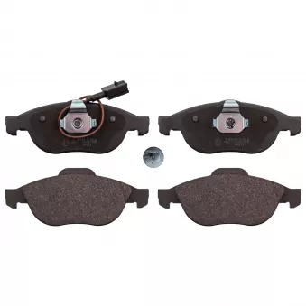 Jeu de 4 plaquettes de frein avant FEBI BILSTEIN 116014
