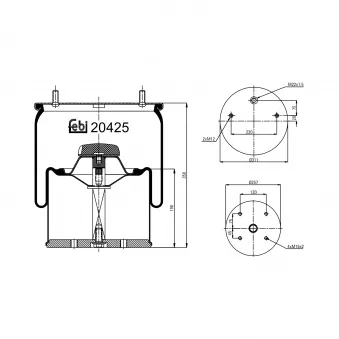 FEBI BILSTEIN 20425 - Soufflet à air, suspension pneumatique