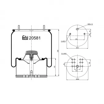 FEBI BILSTEIN 20581 - Soufflet à air, suspension pneumatique