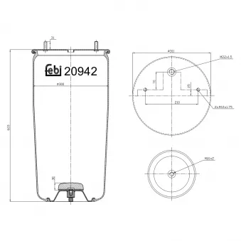 FEBI BILSTEIN 20942 - Soufflet à air, suspension pneumatique