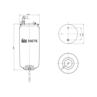 FEBI BILSTEIN 35676 - Soufflet à air, suspension pneumatique