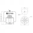 Soufflet à air, suspension pneumatique FEBI BILSTEIN [37900]