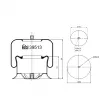 Soufflet à air, suspension pneumatique FEBI BILSTEIN [39513]