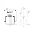FEBI BILSTEIN 39847 - Soufflet à air, suspension pneumatique