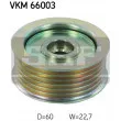 SKF VKM 66003 - Poulie renvoi/transmission, courroie trapézoïdale à nervures
