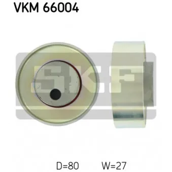 SKF VKM 66004 - Poulie renvoi/transmission, courroie trapézoïdale à nervures